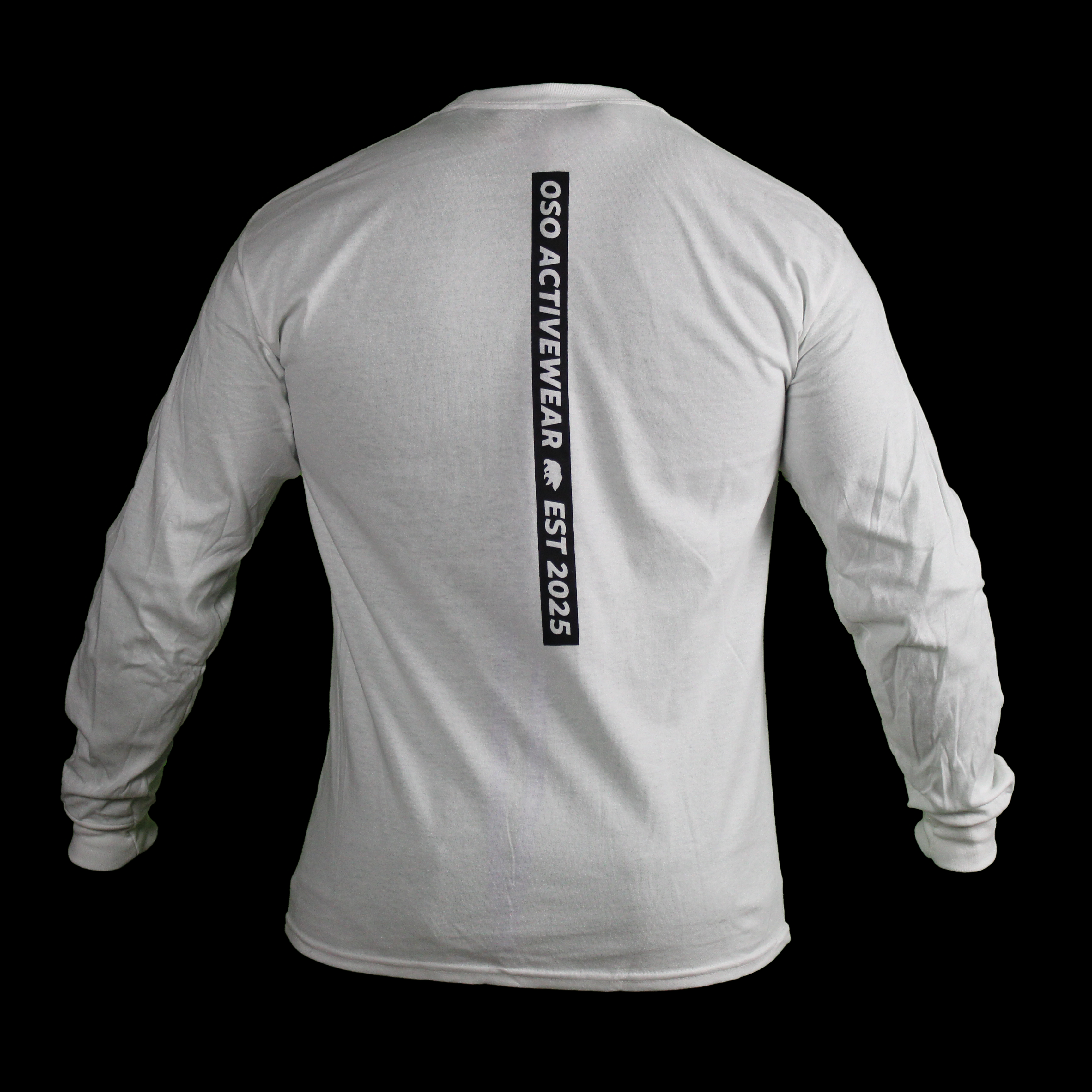 White Heavyweight Long Sleeve 100% Cotton T-Shirt