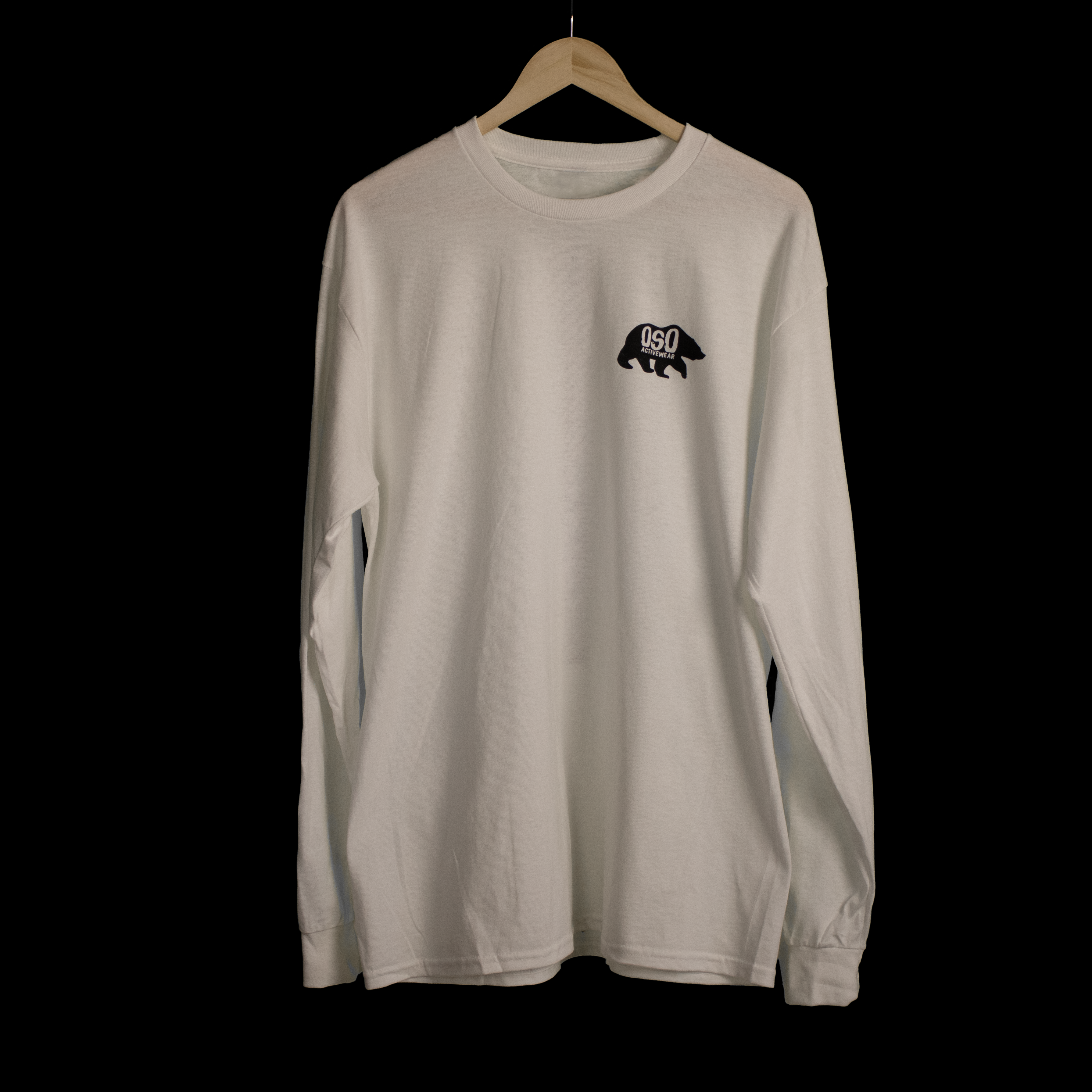 White Heavyweight Long Sleeve 100% Cotton T-Shirt