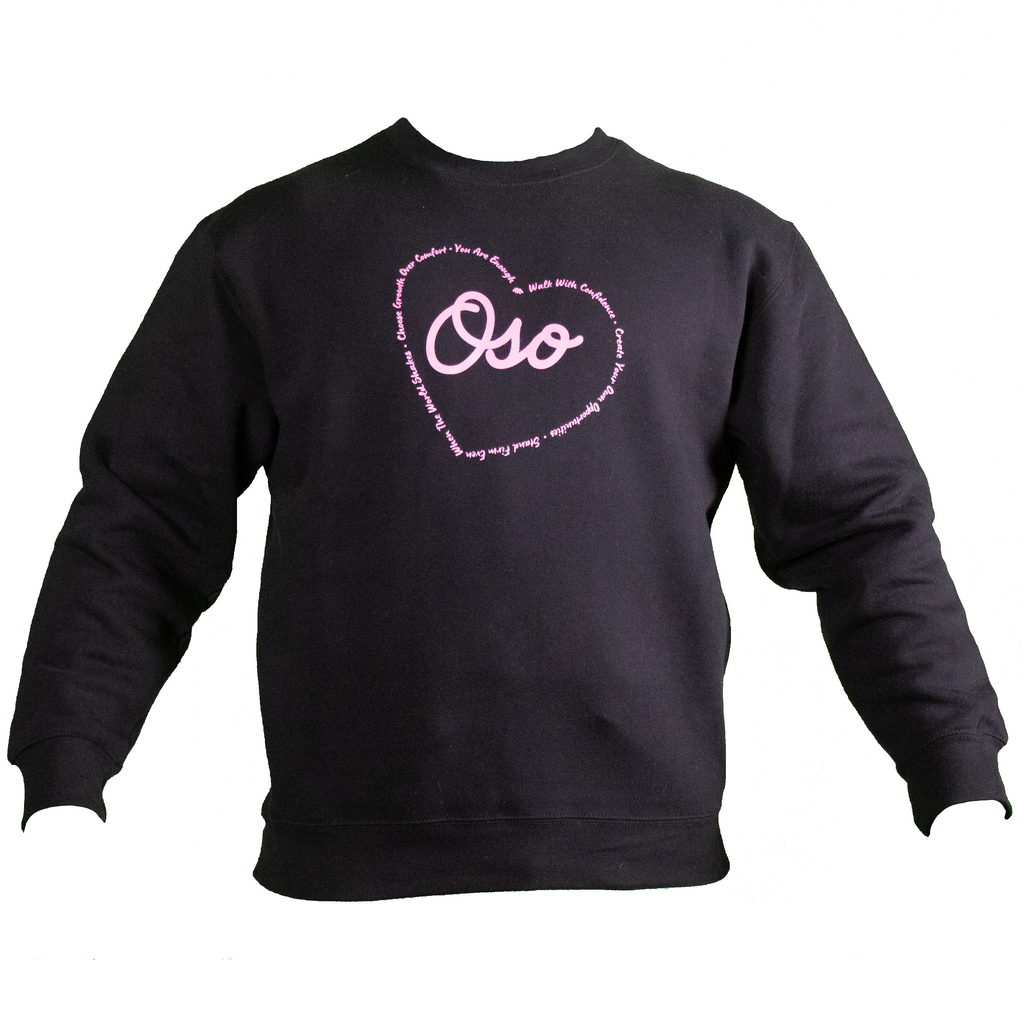 Oso Heart Crewneck - Black