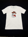 Tan Cowboy Skull Cotton Tee