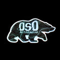 Die Cut Holographic Topographic Logo | Diecut Holographic Vinyl Sticker 3"