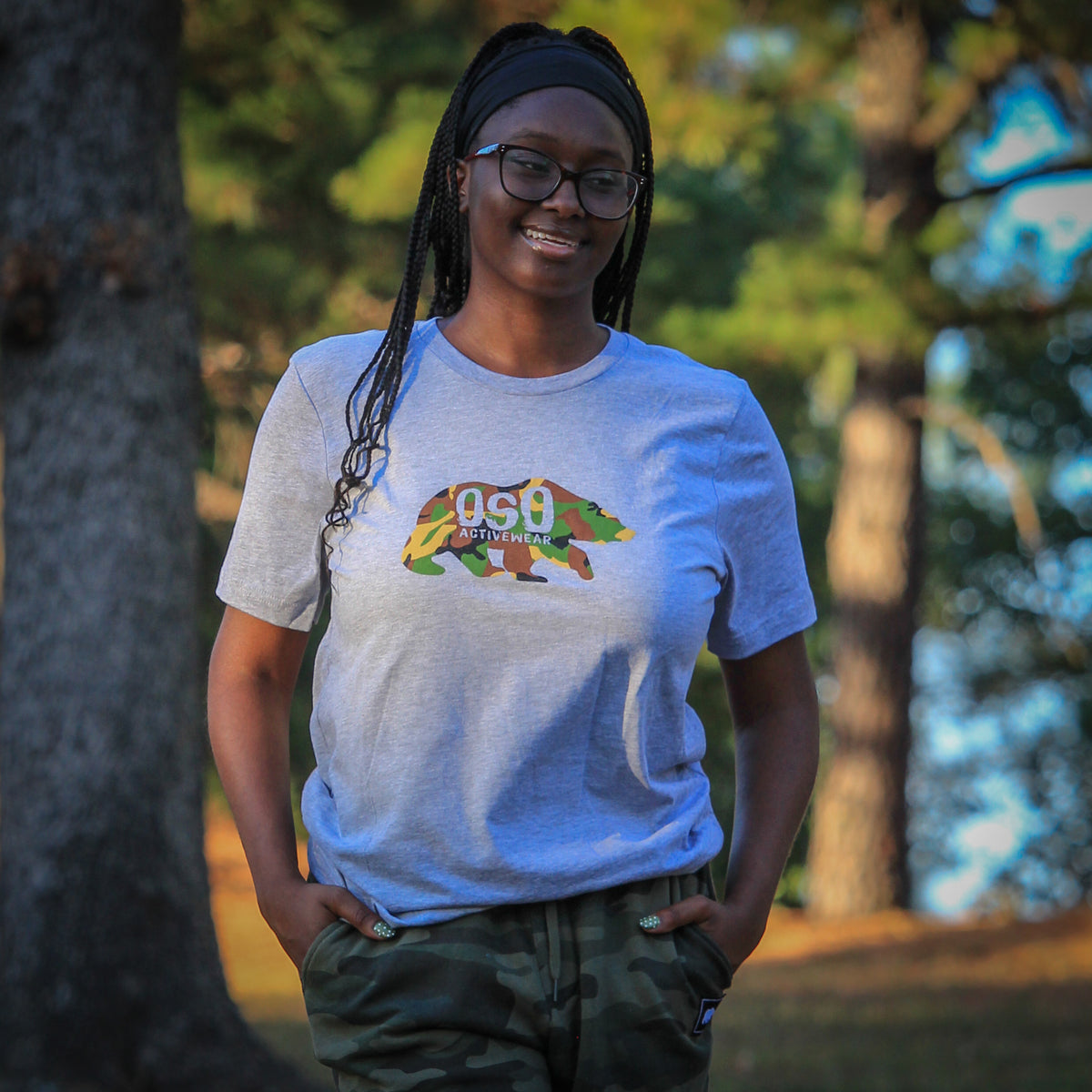 Woodland Camo Logo Tshirt