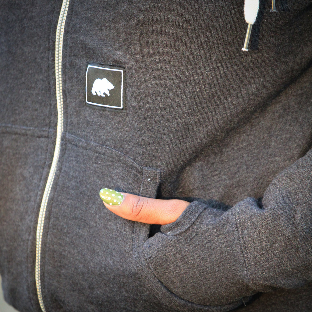 Unisex Sherpa Lined Hooded Sweatshirt