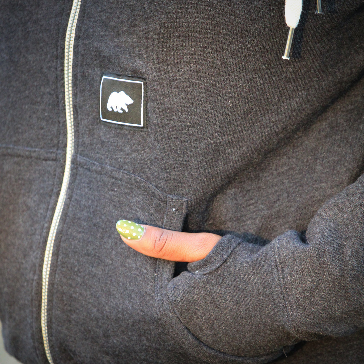 Unisex Sherpa Lined Hooded Sweatshirt