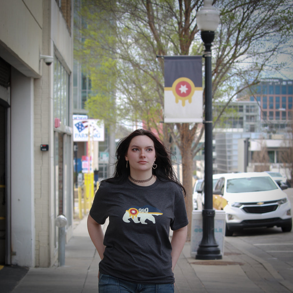 Tulsa Flag Oso Activewear Tshirt