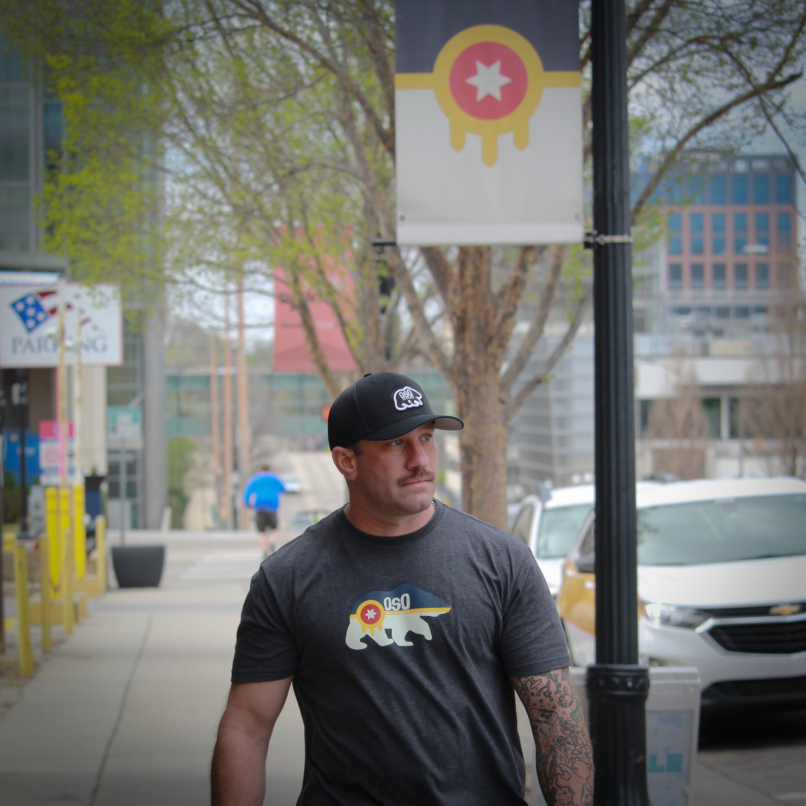 Tulsa Flag Oso Activewear Tshirt