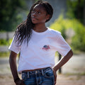 Land of the Free Home of the Brave | White 100% Cotton Tshirt