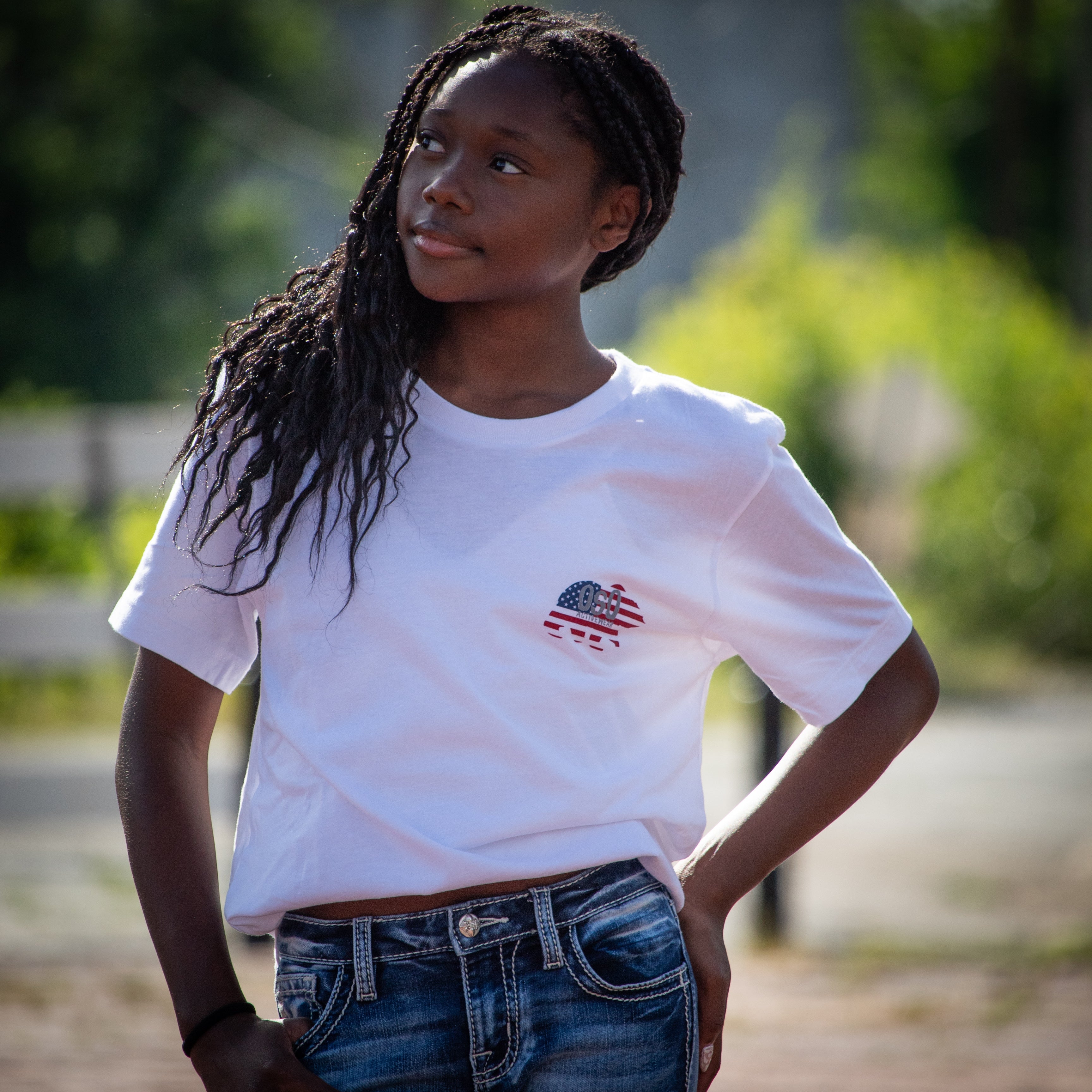 Land of the Free Home of the Brave | White 100% Cotton Tshirt