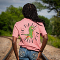 No Bark All Bite | American Traditional Gator | Mauve 100% Cotton Tshirt