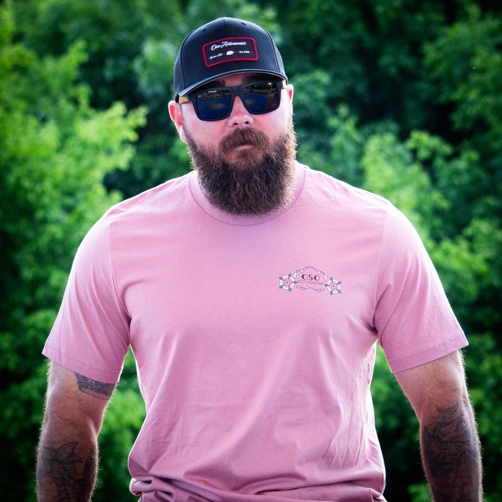 Black Flexfit Trucker Hat - Black Burgundy Rectangle Patch