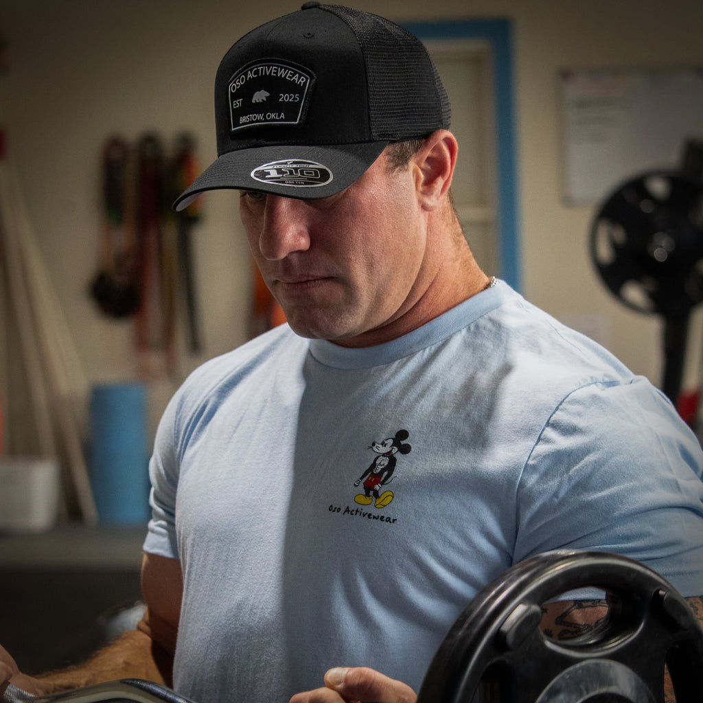 Black Flexfit Trucker Hat - Arch Top Patch