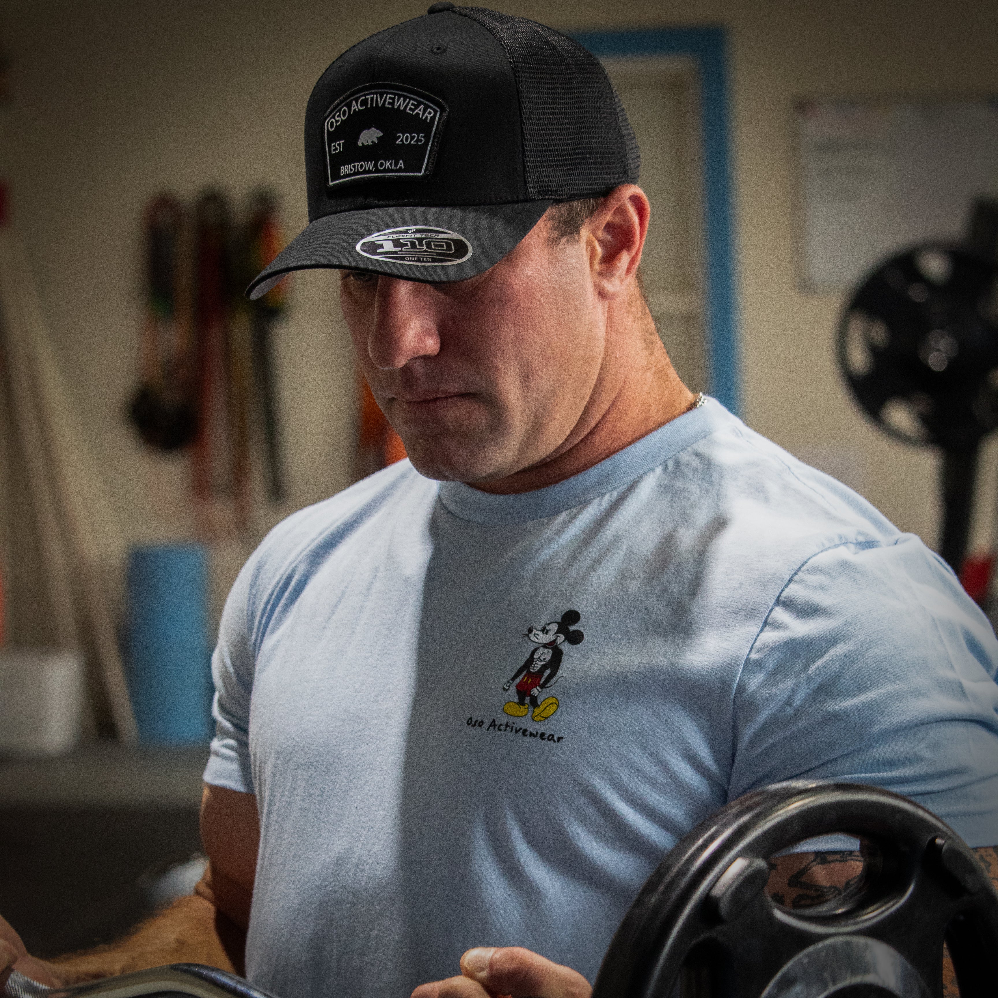 Black Flexfit Trucker Hat - Arch Top Patch