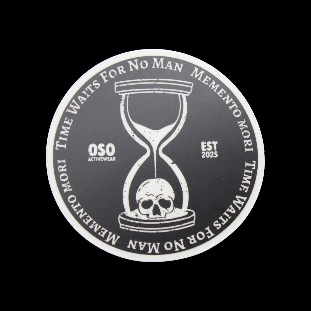 Memento Mori | Circle Vinyl Sticker 3"