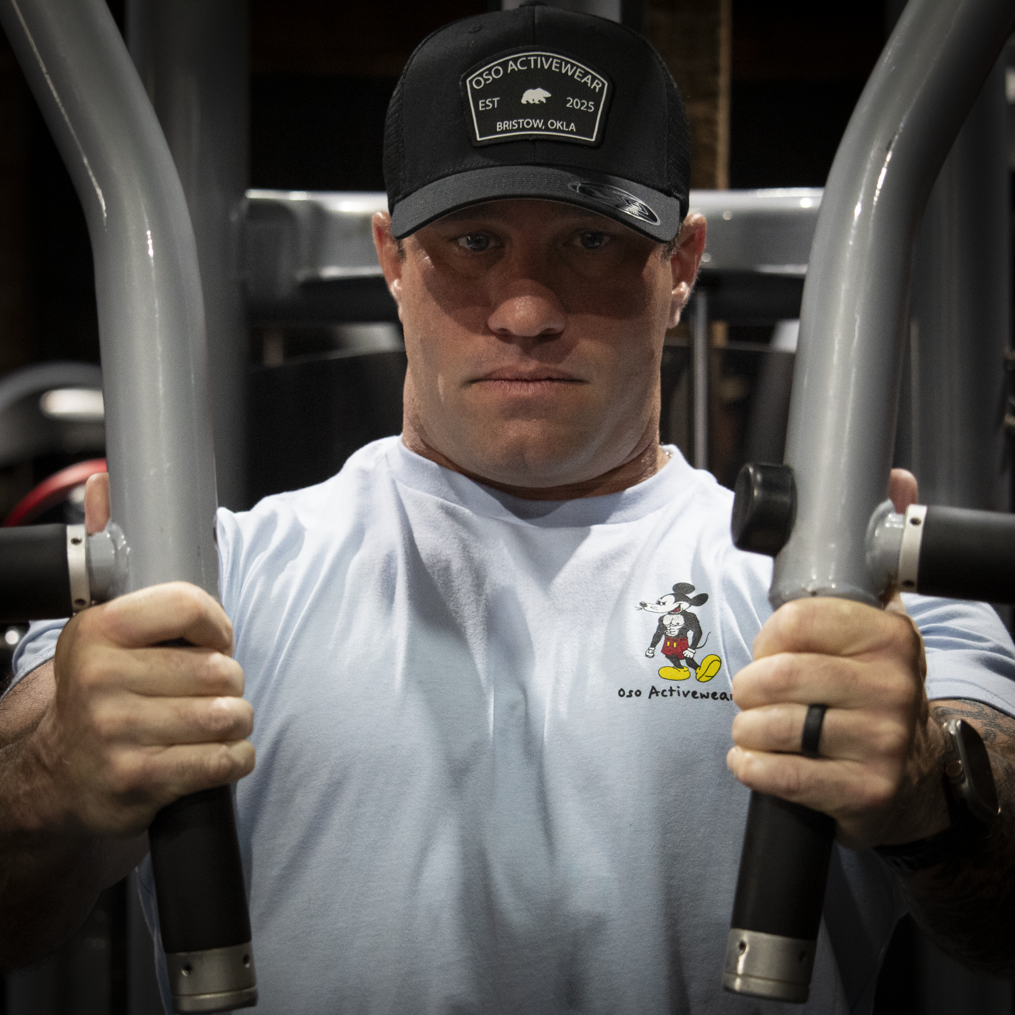 Gym Rat T-shirt | Light Blue 100% Cotton T-shirt
