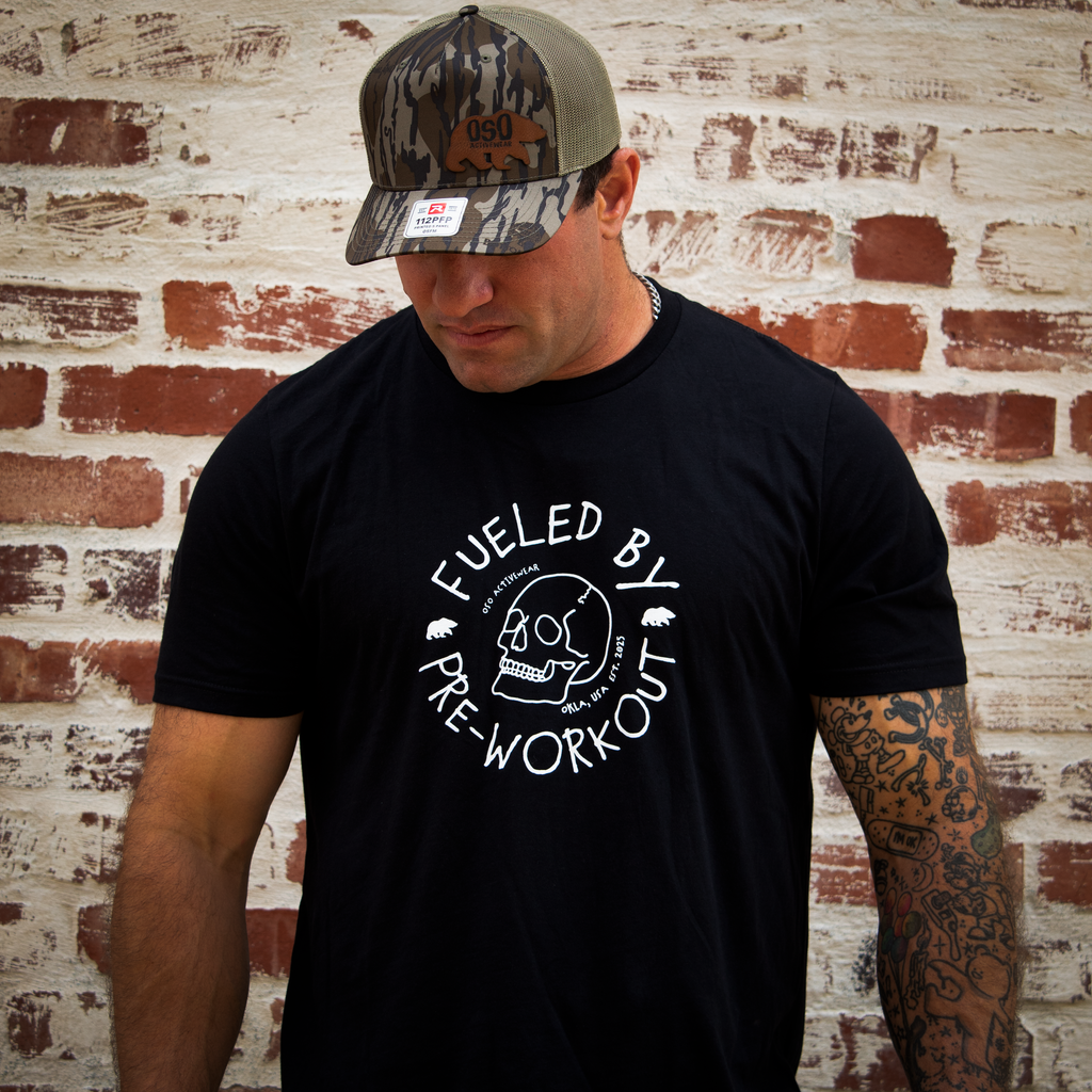 Fueled by Preworkout | Black 100% Cotton Tshirt