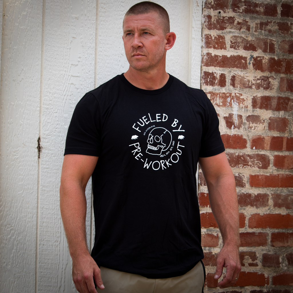 Fueled by Preworkout | Black 100% Cotton Tshirt