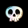 Holographic Skull | Diecut Vinyl Sticker 3"