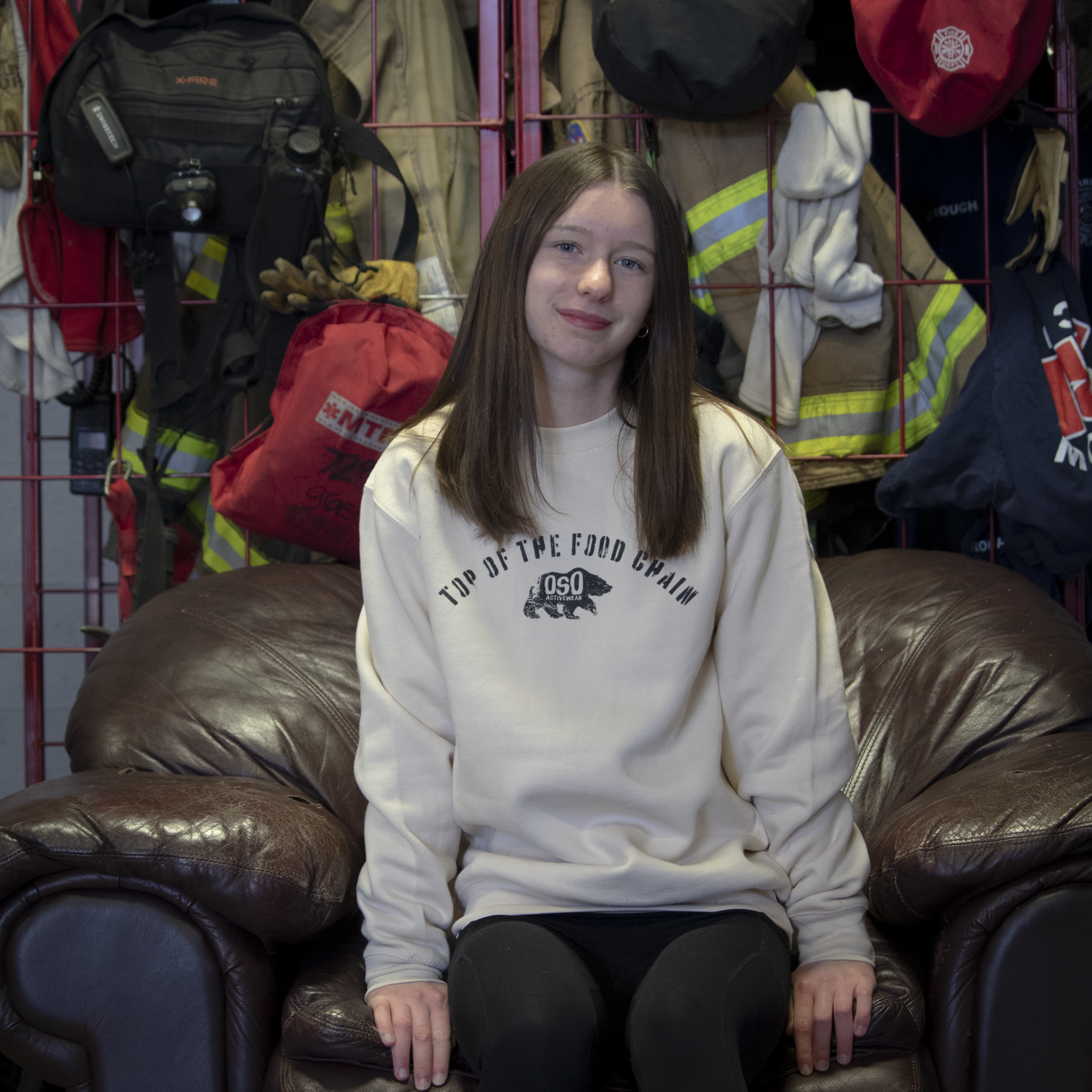 Top of the Food Chain Crewneck - Sand