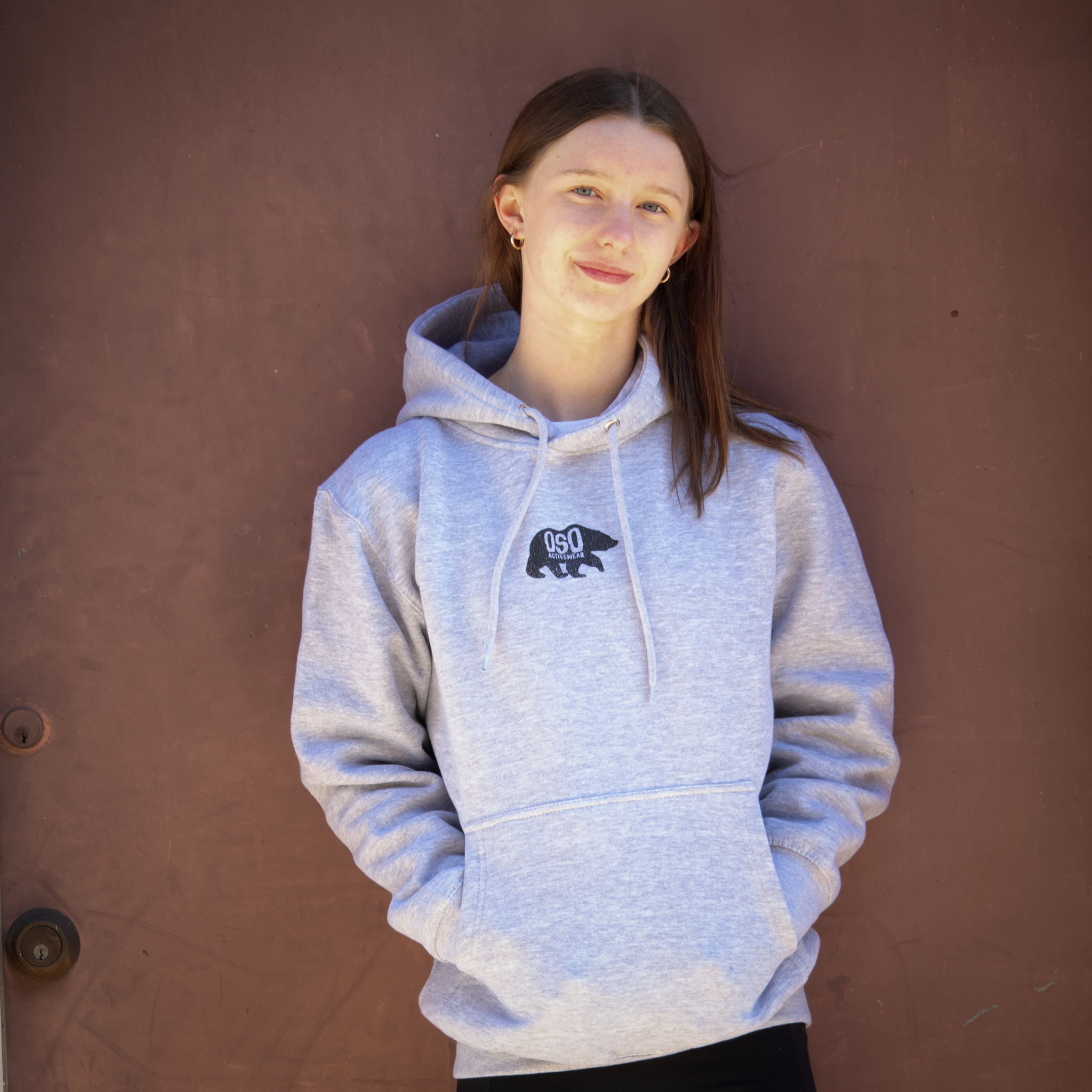 Oso Logo Hoodie - Heather Gray