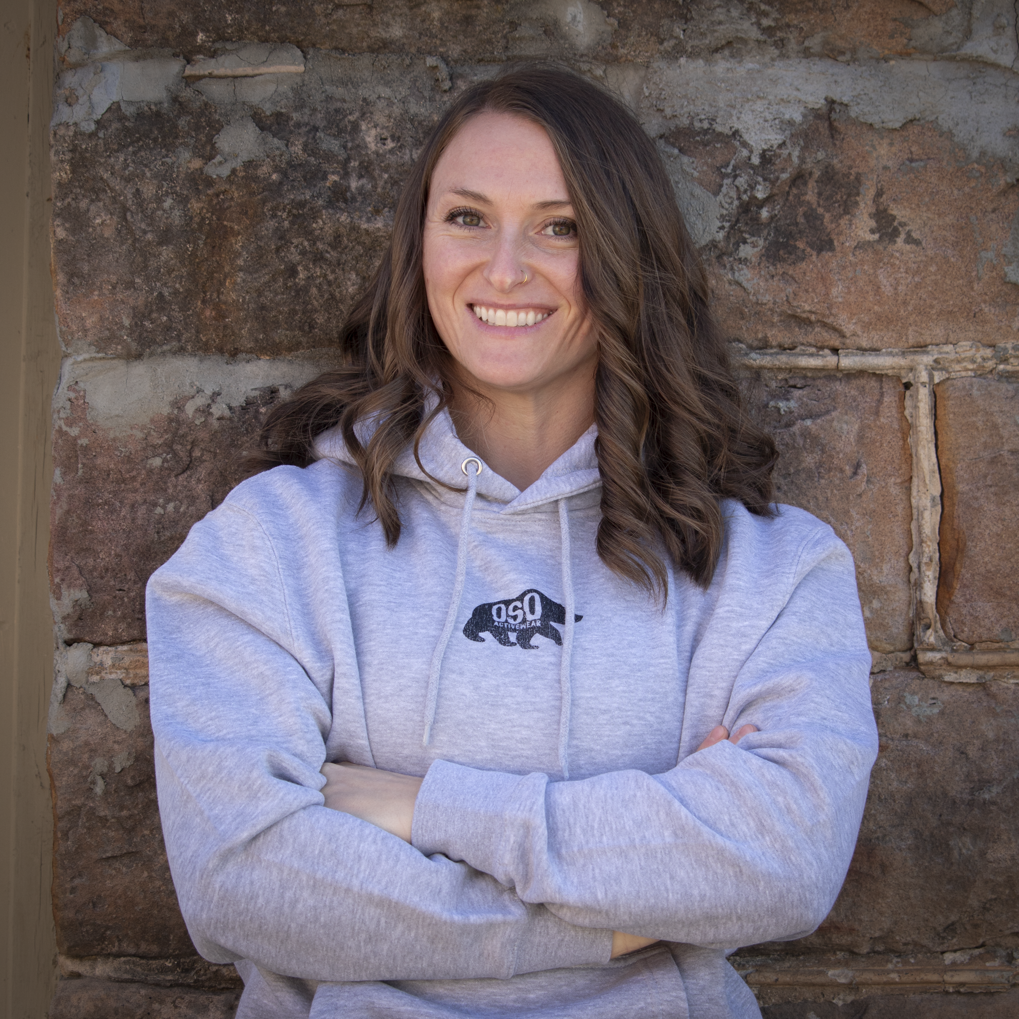 Oso Logo Hoodie - Heather Gray