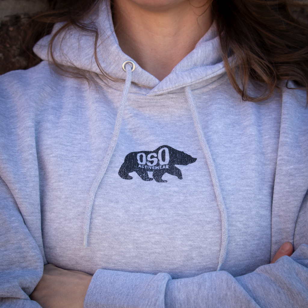 Oso Logo Hoodie - Heather Gray