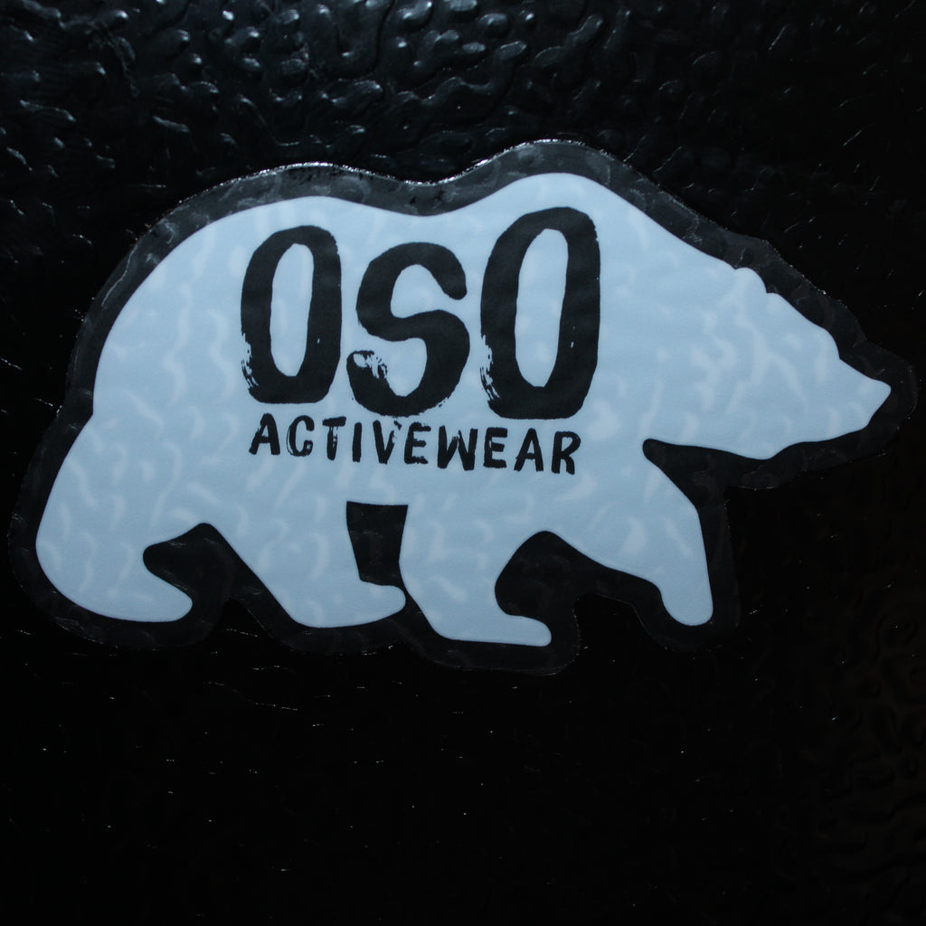 White Vinyl Die Cut Logo Sticker