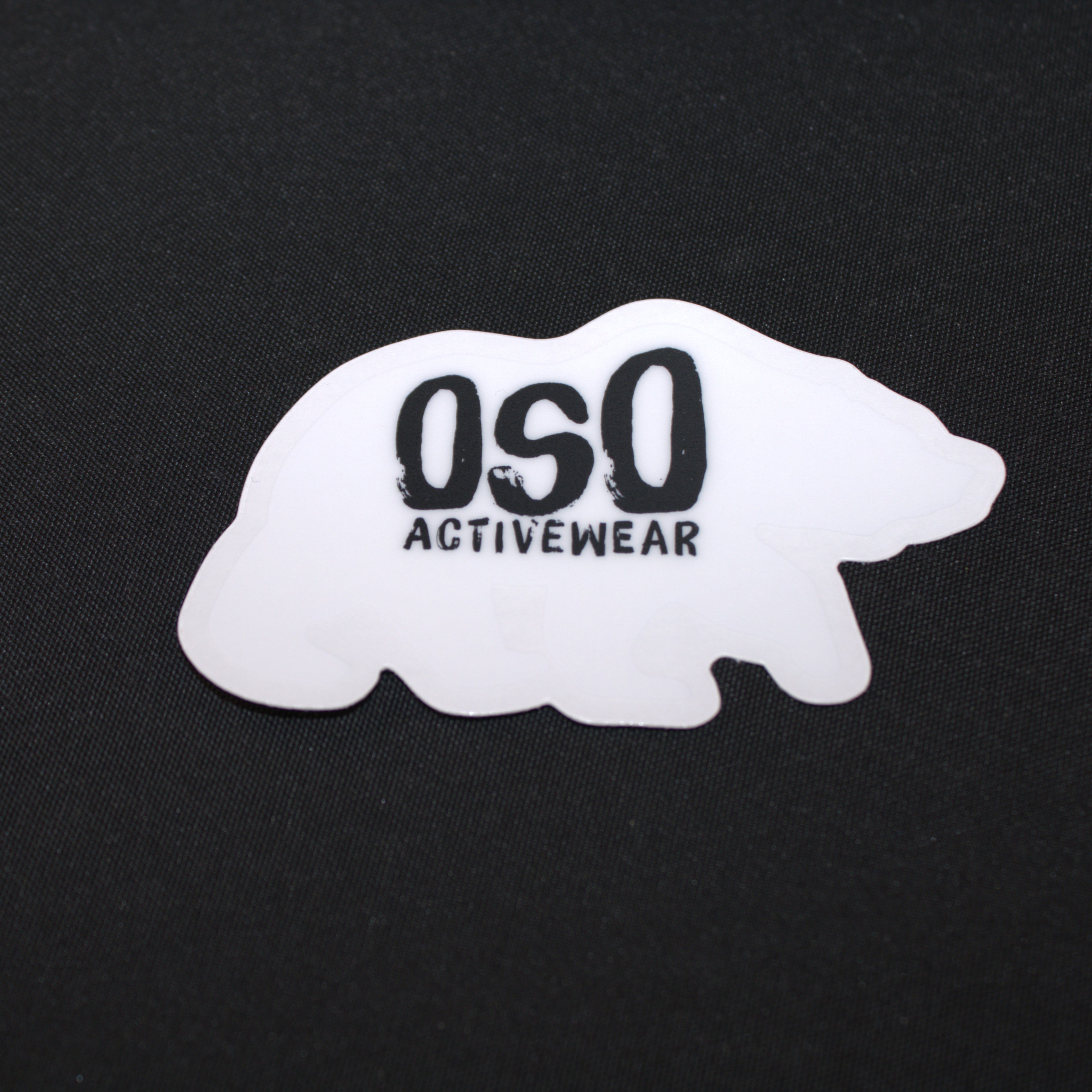 White Vinyl Die Cut Logo Sticker